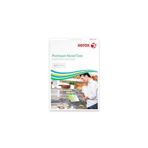 Klebefolie Xerox Premium NeverTear, A4, 53 µm, glänzend, weiß, 50 Blatt