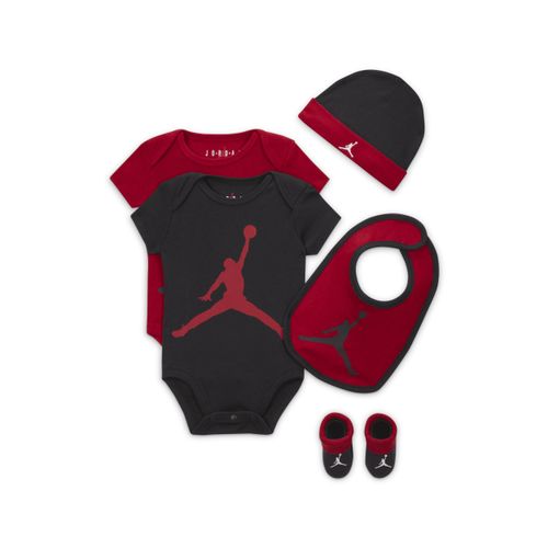 Jordan 5-Piece Core Gift Set vijfdelige boxset met rompertjes voor baby's - Rood