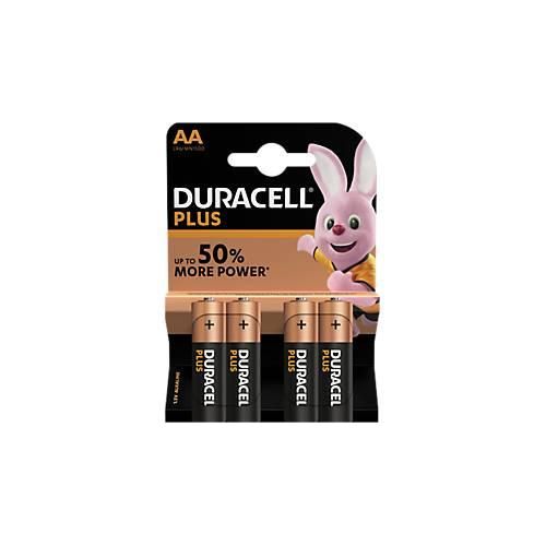 DURACELL® Batterien Plus, Mignon AA, 1,5 V, 4 Stück