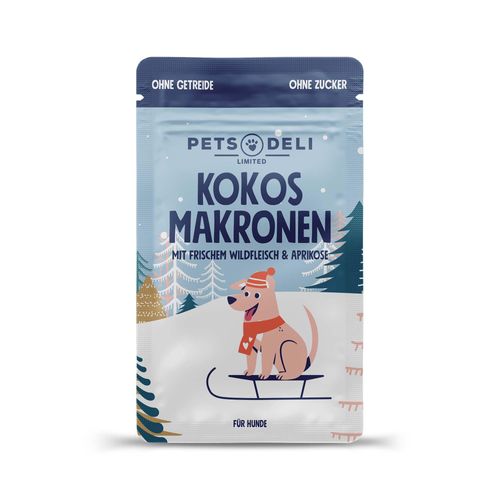 Snack Limited Kokos Makronen mit Wildfleisch & Aprikose für Hunde - 90g / Einzelpackung