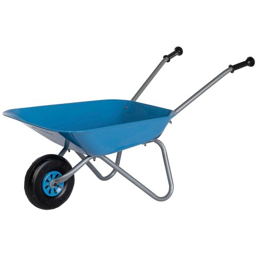 rolly toys® Schubkarre »rollyMetallschubkarre, silberfarben/blau«, für Kinder