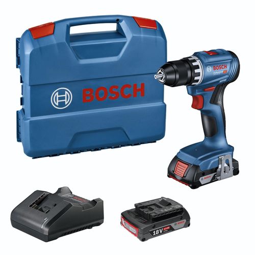 BOSCH Professional GSR 18V-45 Akku-Schrauber-Set 18,0 V, mit 2 Akkus