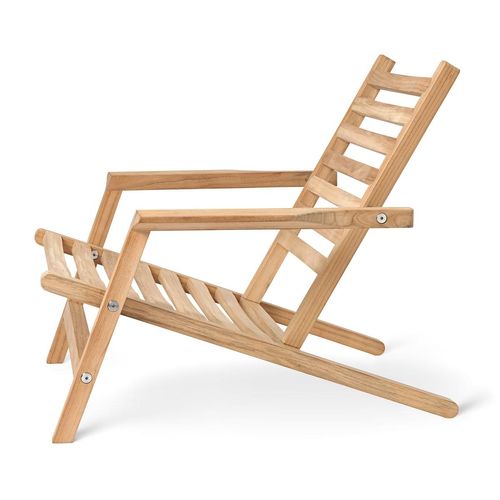 Carl Hansen - AH603 Liegestuhl, Teak unbehandelt