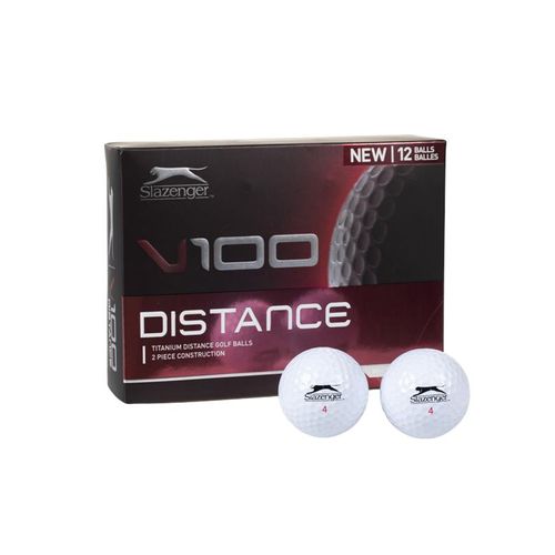 Slazenger V100 Distance Golfballs 12 Pack - White