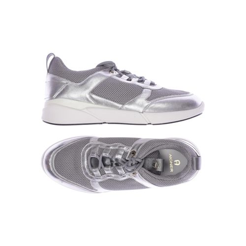 Aigner Damen Sneakers, silber, Gr. 39