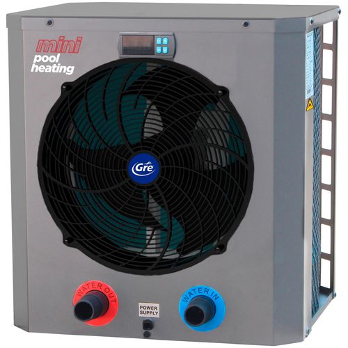 Pool-Wärmepumpe GRE "HPM 30-Mini", grau (grau, schwarz), B:31cm H:46cm L:43,5cm, Kunststoff, Metall, Wärmepumpen