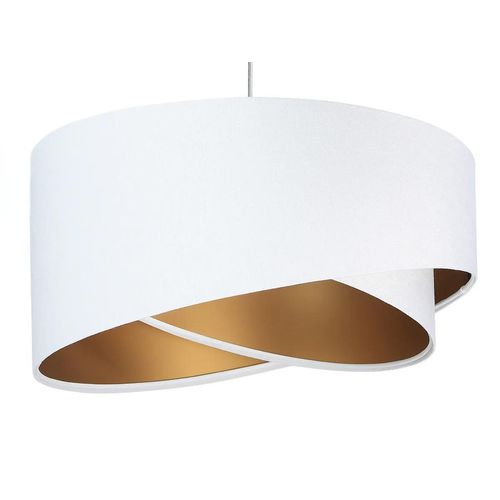 Hängeleuchte Galaxy Weiß Gold 1 x E27 Ø 50cm H:105cm dimmbar