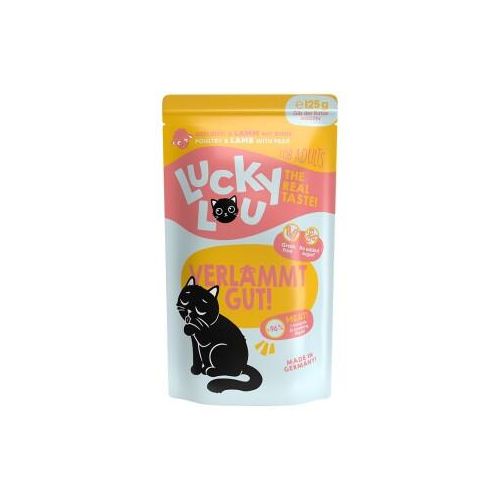 Lucky Lou Nassfutter Katze Adult Geflügel & Lamm 16x125 g