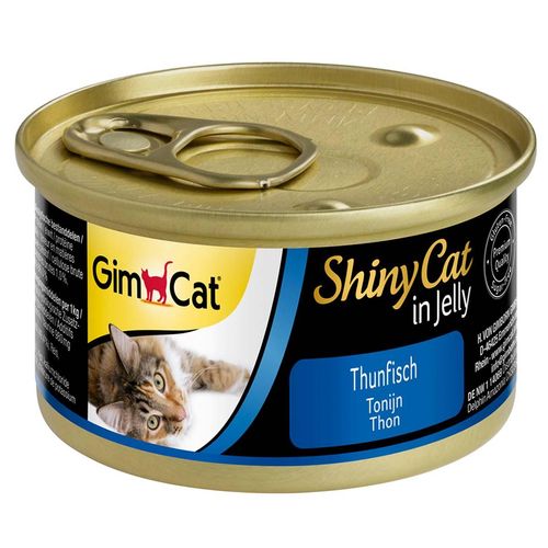 GimCat Katzenfutter ShinyCat Thunfisch in Jelly 24x70g