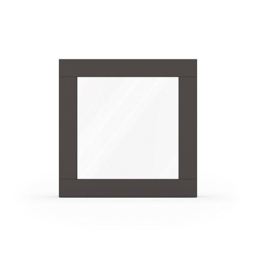 fensterversand.com Fenster Graubraun RAL 8019, Holzfenster, Classic IV 68, 510 x 510 mm, einteilig, festverglast, individuell konfigurieren