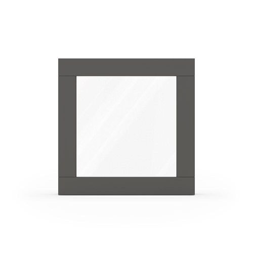 fensterversand.com Fenster Umbragrau RAL 7022, Holzfenster, Classic IV 68, 510 x 510 mm, einteilig, festverglast, individuell konfigurieren