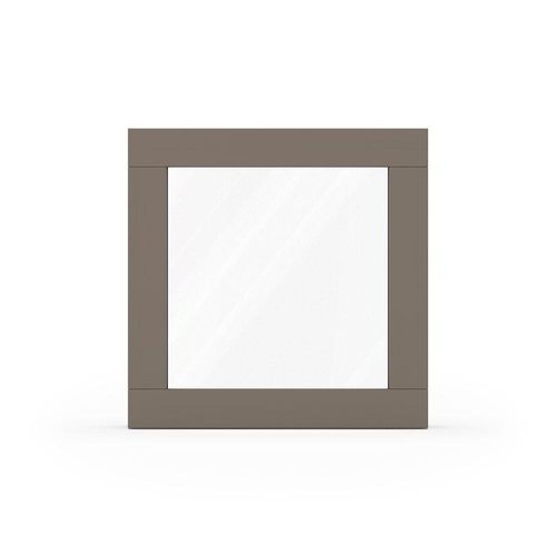 fensterversand.com Fenster Beigegrau RAL 7006, Holzfenster, Classic IV 68, 510 x 510 mm, einteilig, festverglast, individuell konfigurieren