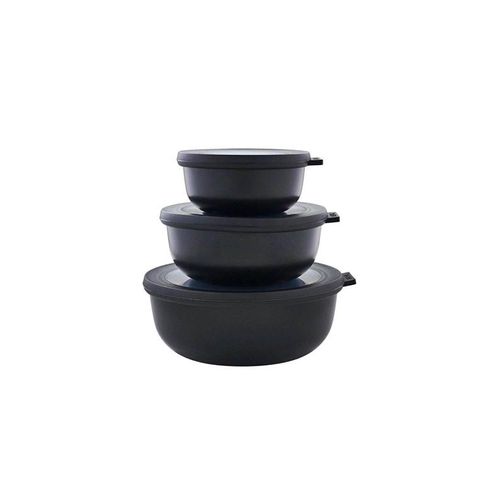 Mepal - Cirqula Low Bowl Set? Of 3 - Black (233089)