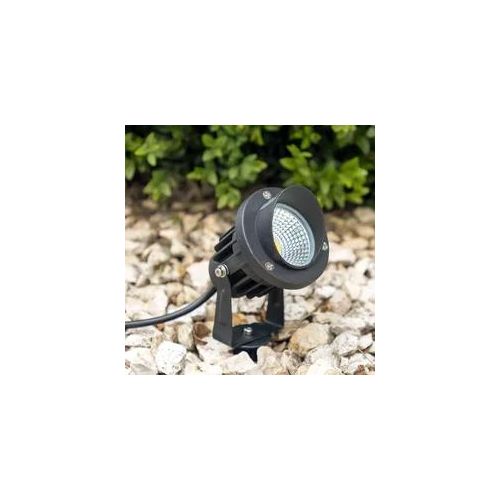 Gartenstrahler Erdspießleuchte 7W 2700K IP65 230V 1m Kabel