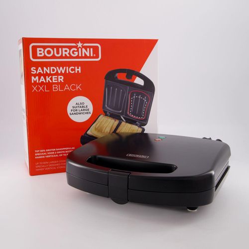 Schwarzer Sandwichmaker XXL 16x27cm