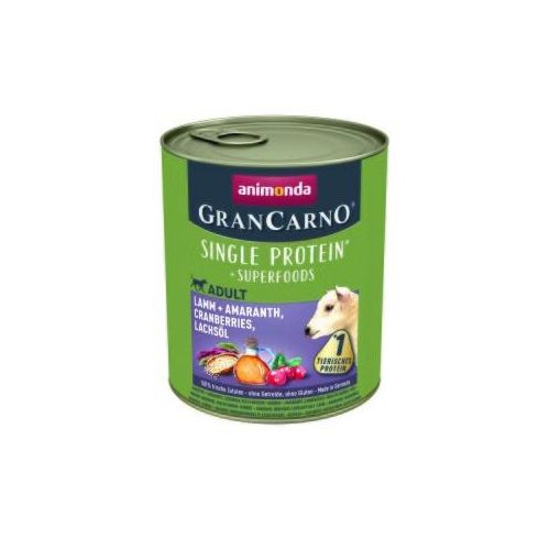 animonda GranCarno Adult Superfoods Lamm & Amaranth, Cranberries, Lachsöl 6x800 g