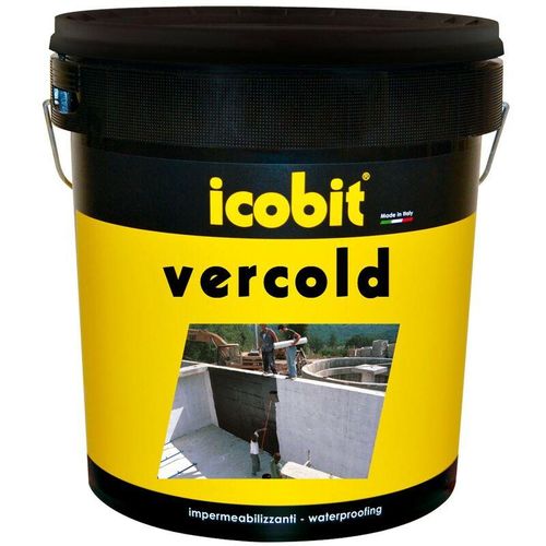 Kalter bituminöser Asphalt wasserdichtem Schutz Icobit Vercold - 4 Kg