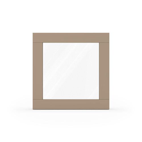 fensterversand.com Fenster Graubeige RAL 1019, Holzfenster, Classic IV 68, 510 x 510 mm, einteilig, festverglast, individuell konfigurieren