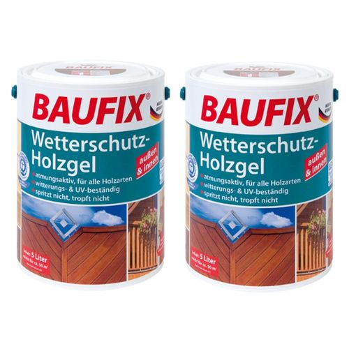 Wetterschutz-Holzgel Tannengrün 2er-Set