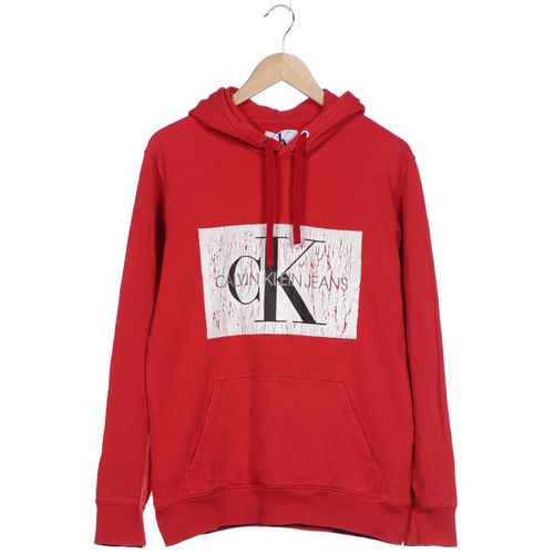 Calvin Klein Jeans Herren Kapuzenpullover, rot, Gr. 52