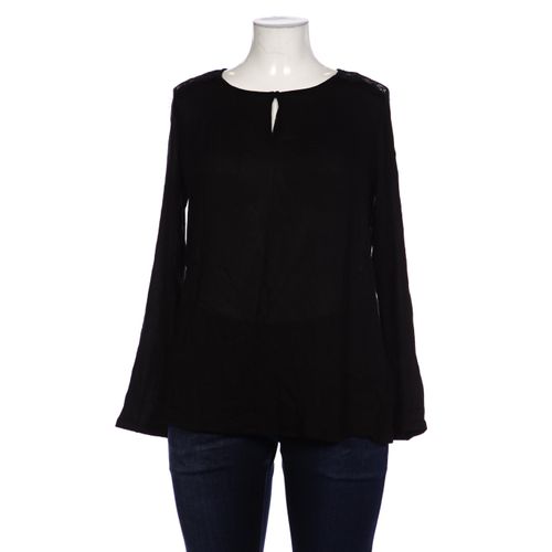 Emily van den Bergh Damen Bluse, schwarz, Gr. 46