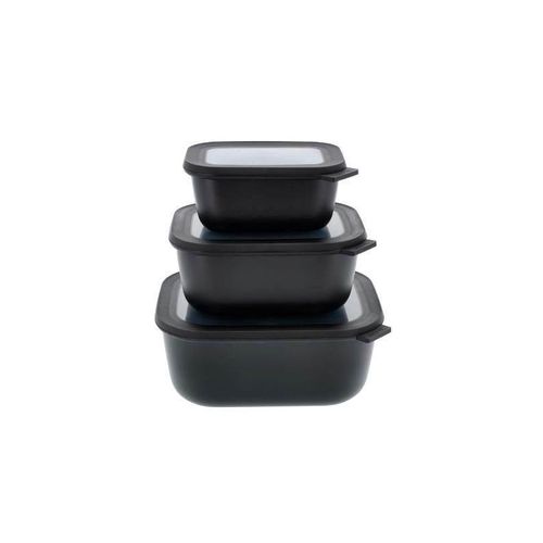 Mepal - Cirqula High Rect Bowl Set - Black (14605)