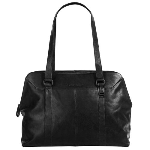 Shopper SPIKES & SPARROW Gr. B/H/T: 35cm x 28cm x 10cm onesize, schwarz Damen Taschen echt Leder