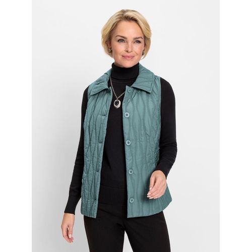 Steppweste CLASSIC, Damen, Gr. 46, grün (jade), 100% Polyester, Wattierung:100% Polyester, unifarben, Westen