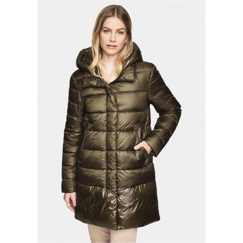 Parka NEW CANADIAN, Damen, Gr. 38, grün (olivgrün), 100% Polyester, unifarben, feminin, lang, ohne Ausschnitt, Langarm, Jacken, mit kuscheliger Kapuze