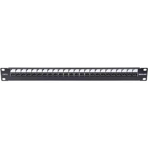 Intellinet INTELLINET Abschließbares 24Port 19 Cat6 Patchpanel UTP 1HE 24 Port Netzwerk-Patchpanel 483 mm (19) CAT 6 1 HE Bestückt