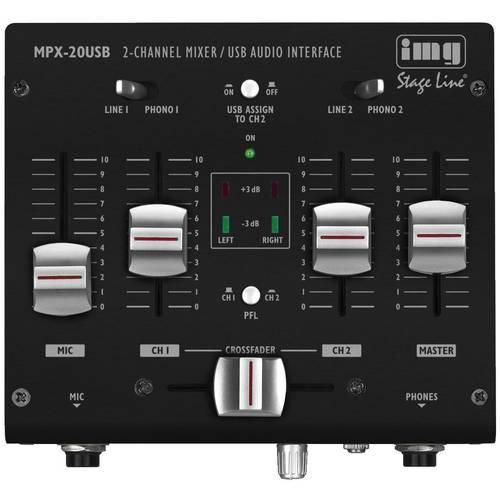 IMG Stageline MPX-20USB DJ Mixer