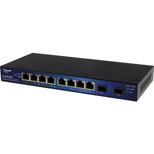 Allnet ALL-SG8210PM Netzwerk Switch 8 Port 1000 MBit/s PoE-Funktion