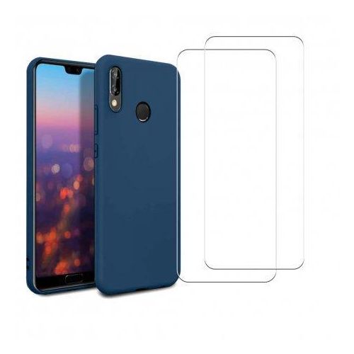 Hülle Huawei P30 Lite/ P30 Lite XL und 2 schutzfolien - TPU - Blau