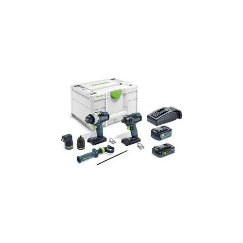 Festool Schrauber- und Bohrer-Set TID 18 5,0/4,0-Set TPC 18/4 - 577654