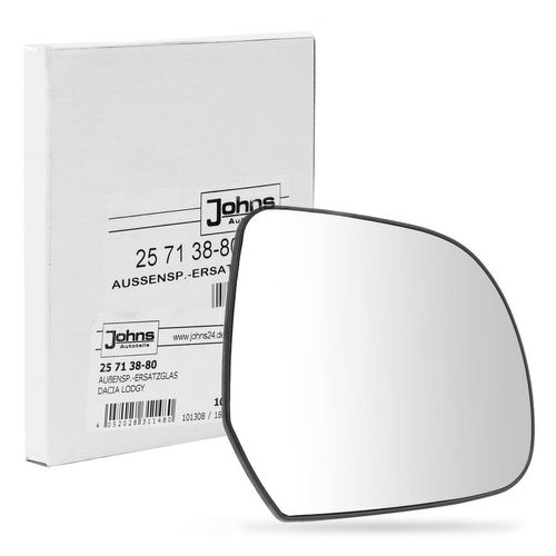 JOHNS Außenspiegelglas NISSAN,DACIA 25 71 38-80 963651HB0A,963659141R Spiegelglas,Spiegelglas, Außenspiegel