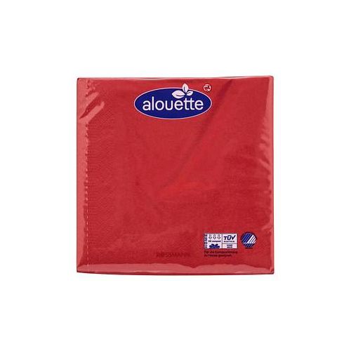 alouette Servietten rot 3-lagig 16,5 x 16,5 cm 30 St.