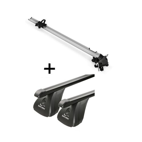 Fahrradträger Bike Pro + Dachträger VDP Stahl kompatibel mit Ford Fusion 5 Türer 2002-2012
