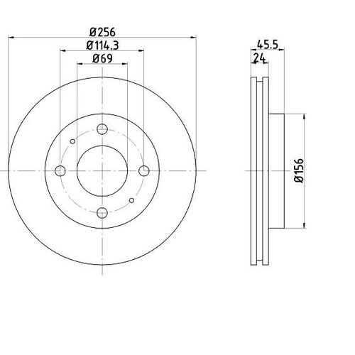 Barum Bremsscheibe HYUNDAI,KIA,VOLVO BAR24136 MR205584,MR205585,30872926 Bremsscheiben,Scheibenbremsen