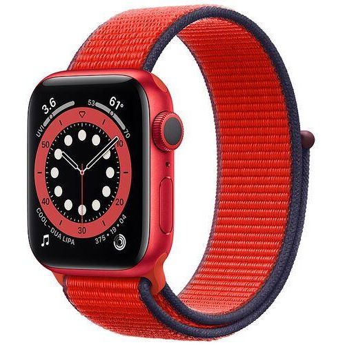 Apple Watch Series 6 Aluminium 40 mm (2020) | GPS | rot | Sport Loop Rot