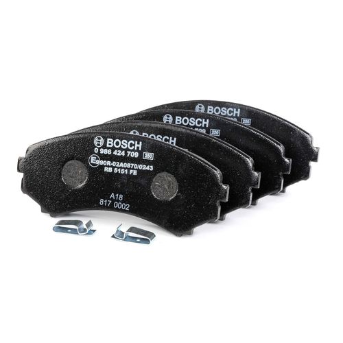 BOSCH Bremsbelagsatz MAZDA,MITSUBISHI 0 986 424 709 4605A041,MN116445,MZ690347C S4YR3323Z,S4YR3323ZA,SHY63323Z,SHY63328Z,MR407422,MZ690340,7429D550