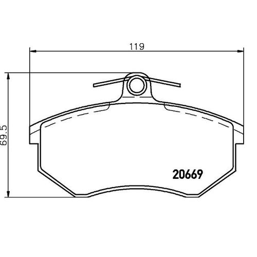 BREMBO Bremsbelagsatz DR,CHERY P 99 026 720050006,T113501080