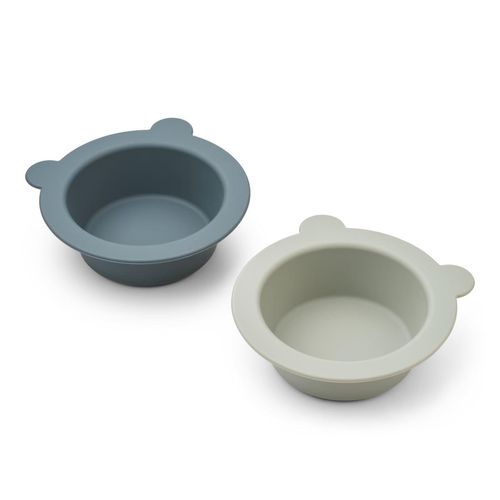 LIEWOOD - Peony Schalen, whale blue / dove blue (2er-Set)