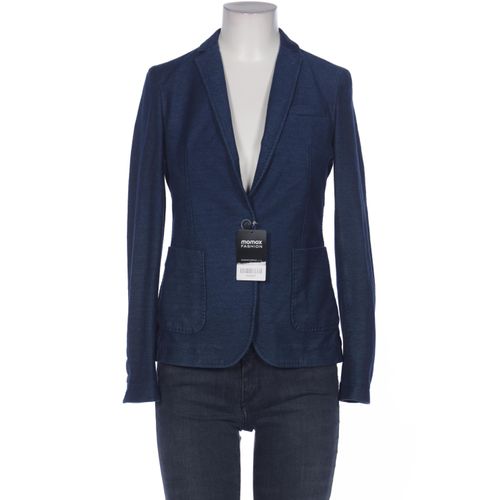 Massimo Dutti Damen Blazer, blau, Gr. 36