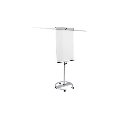 Mobiles Flipchart Legamaster PROFESSIONAL TRIANGLE, als Whiteboard & Flipchartblock nutzbar, B 680 x T 25 x H 1050 mm, Emaillie, weiß-silber