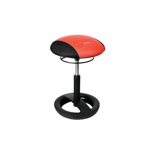 Hocker Sitness RS Bob, bewegliches Sitzen, höhenverstellbar, ergonomisch, schwarz/rot