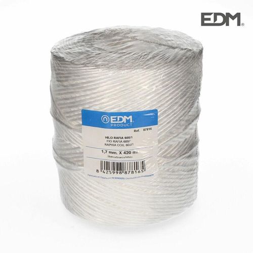 EDM - E3/87816 hilo rafia 600/1 bobina 750GM/420MTS blanco