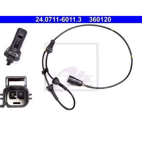 ATE ABS Sensor VOLVO 24.0711-6011.3 9472170,9496420 Drehzahlsensor,Raddrehzahl Sensor,Drehzahlgeber,ESP-Sensor,Sensor, Raddrehzahl