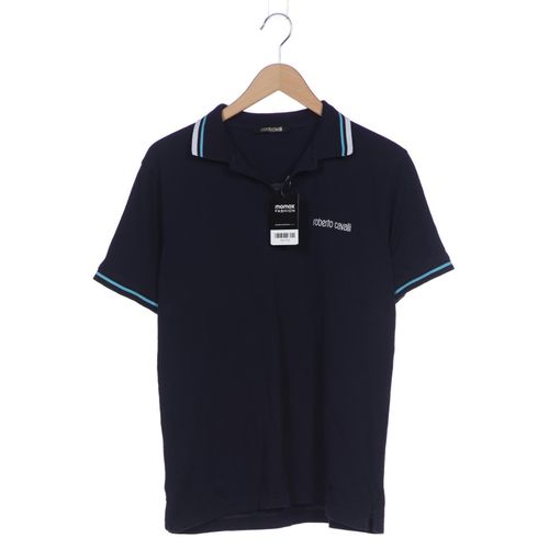 Roberto Cavalli Herren Poloshirt, marineblau, Gr. 46