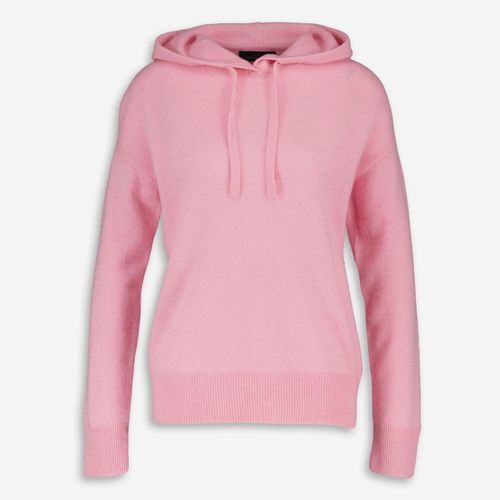 Rosa Kapuzenpullover aus Kaschmir