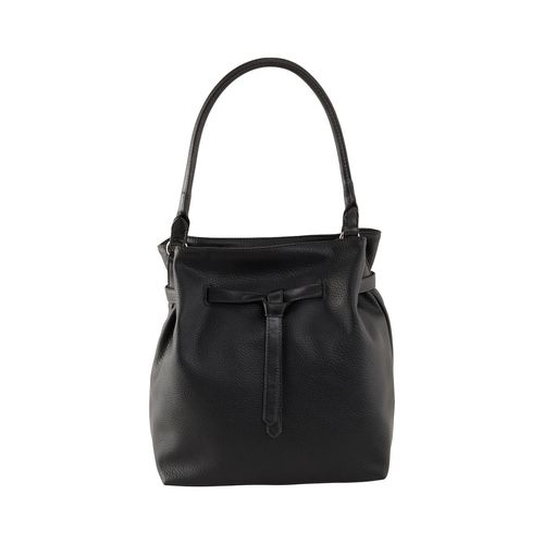 TOM TAILOR Damen Naida Beuteltasche, schwarz, Uni, Gr. ONESIZE